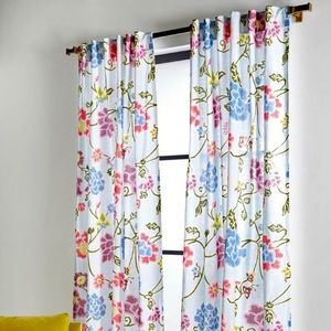 SOLD Anthropologie Blue Ellery Curtain | Single Panel